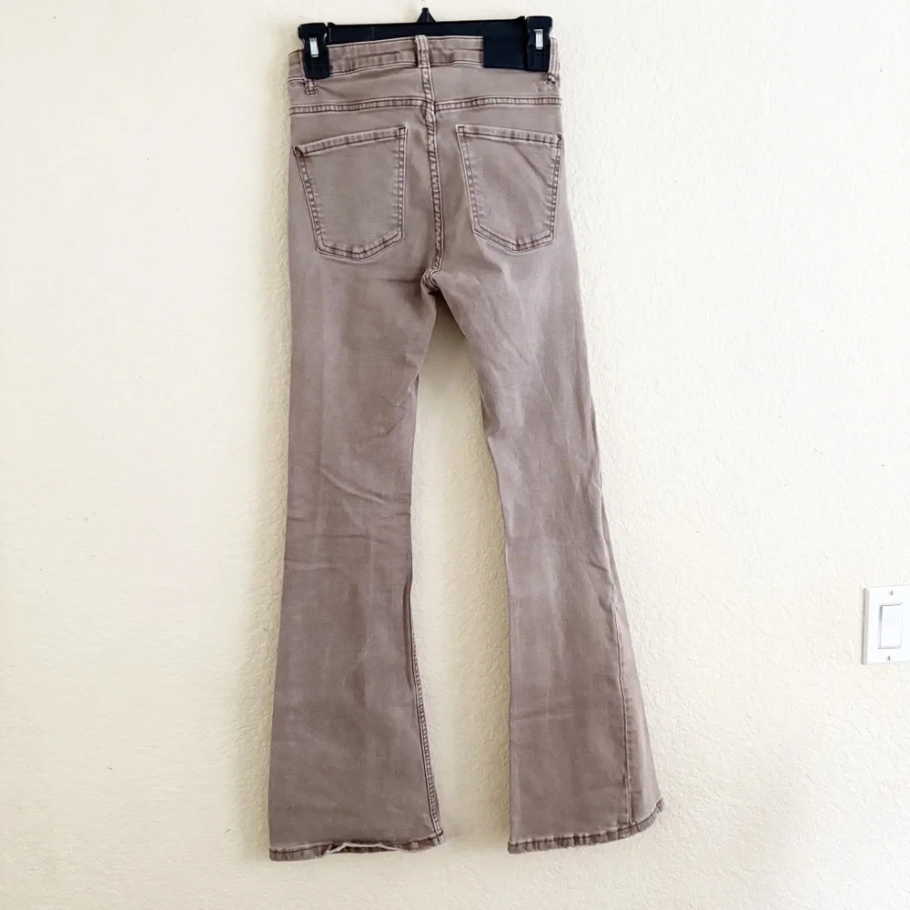 Bershka Women's Flare & Wide Leg Jeans - Brown